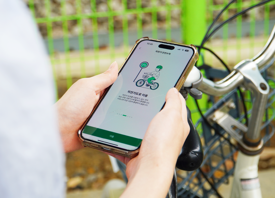 따릉이 안전 매뉴얼 일러스트<br>Seoul Bike Safety Manual illustration
